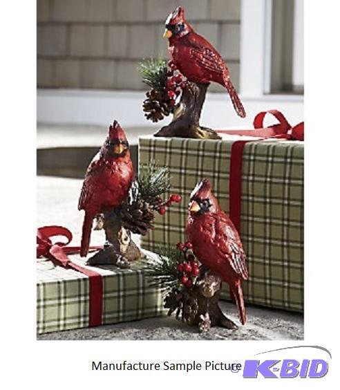 lot 130 image: Set of 3 Cardinal Figurines -&nbspOften asso...