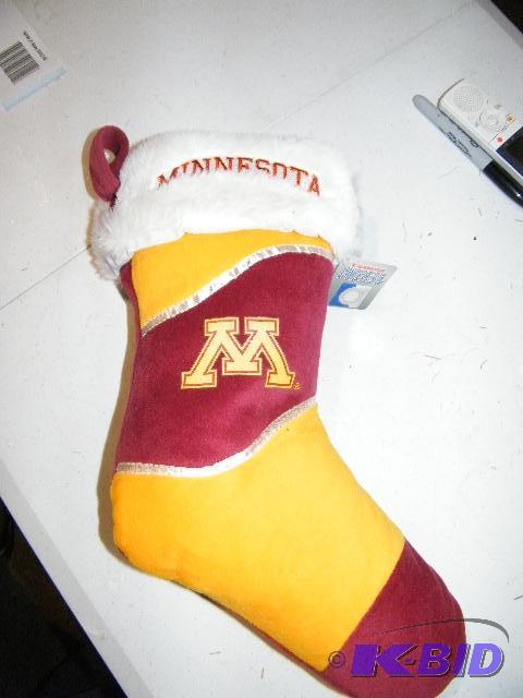 lot 19 image: University of Minnesota Stocking - 16" l...