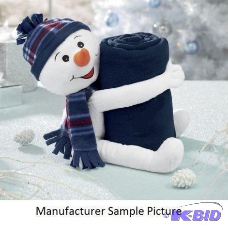 lot 35 image: Timmie the Blanket Hugger - This snowman and ...