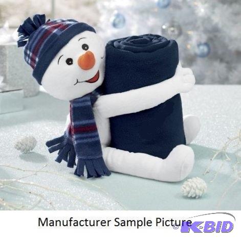 lot 4 image: Timmie the Blanket Hugger - This snowman and ...