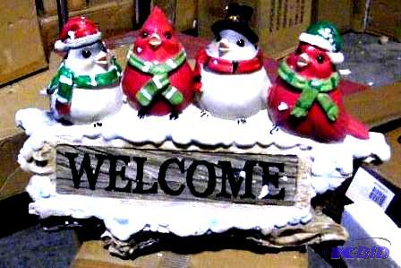 lot 58 image: Winter Welcome Sign - Measures 16" l x 1...