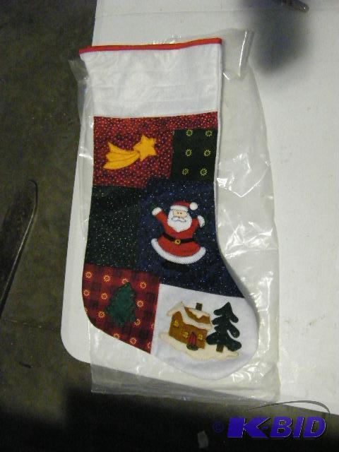 lot 61 image: Christmas Stocking - Has the patchwork look -...