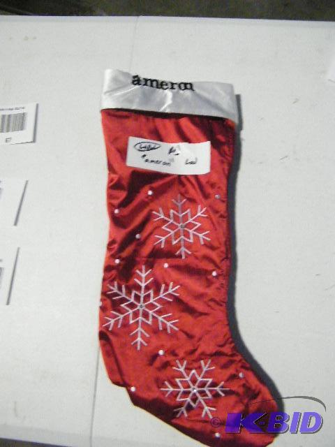 lot 66 image: LED Lighted Stockings - Red and White - Each ...
