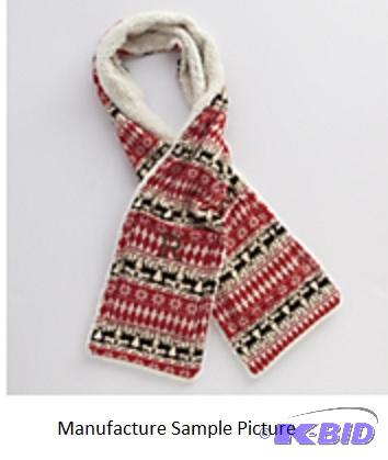 lot 69 image: Sherpa Scarf - Has reindeer print - Has the l...