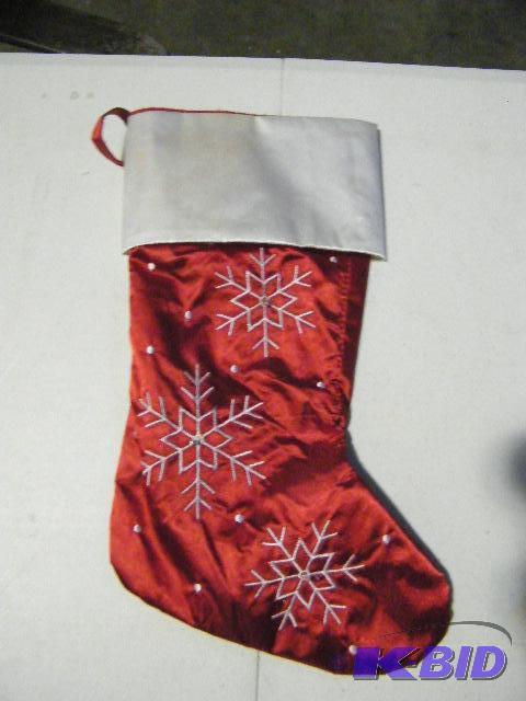lot 70 image: LED Lighted Stockings - Red and White - Each ...