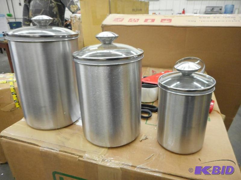 3 Piece Stainless Steel Canister