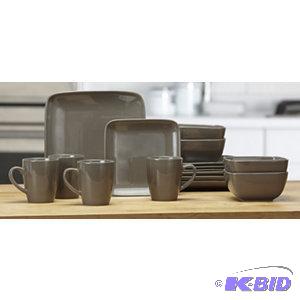 alcove Square 16-Pc. Stoneware Dinnerware Set