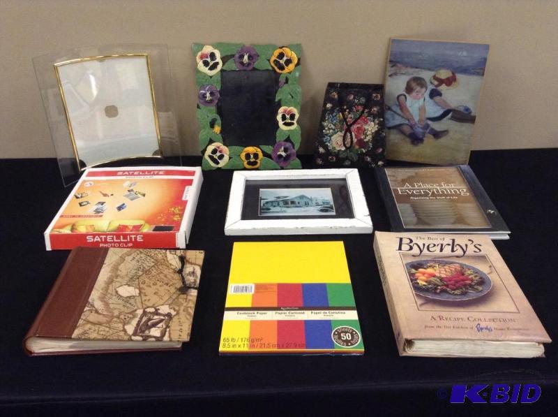lot 148 image: Picture Frames Byerlys Cookbook & More