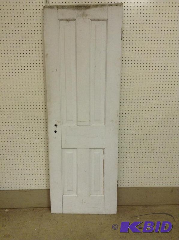 lot 16 image: Vintage Four Panel Wood Door