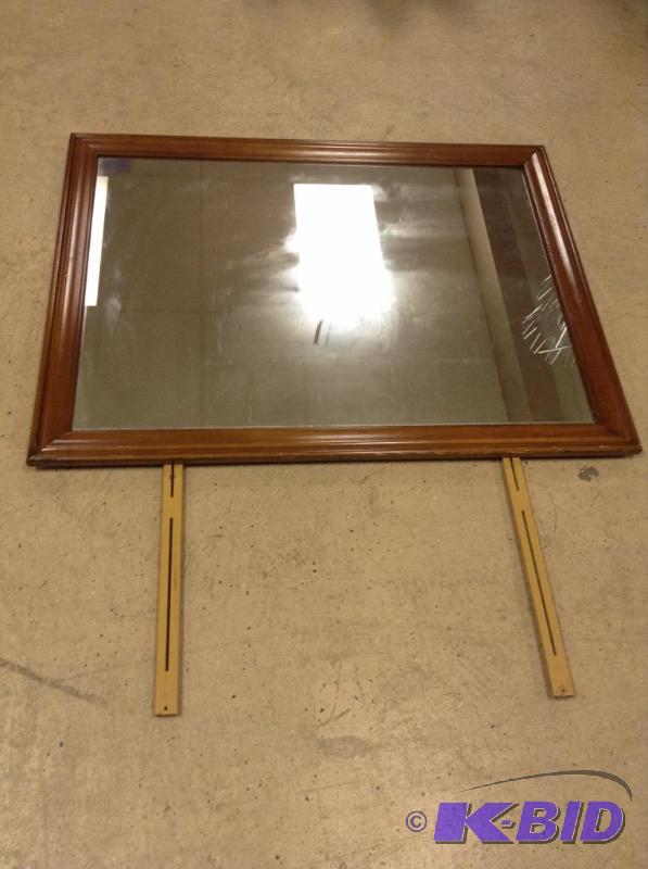 lot 160 image: Dresser Mirror with Attached Mounting Rails