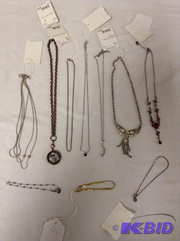 lot 40 image: Gold & Silver Tone Necklaces & Bracelets