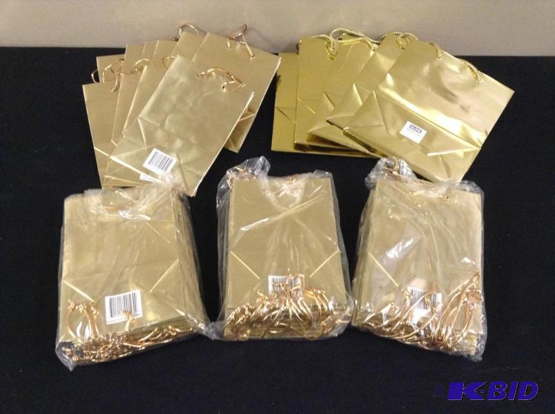 lot 56 image: Large Lot Gold Gift Bags