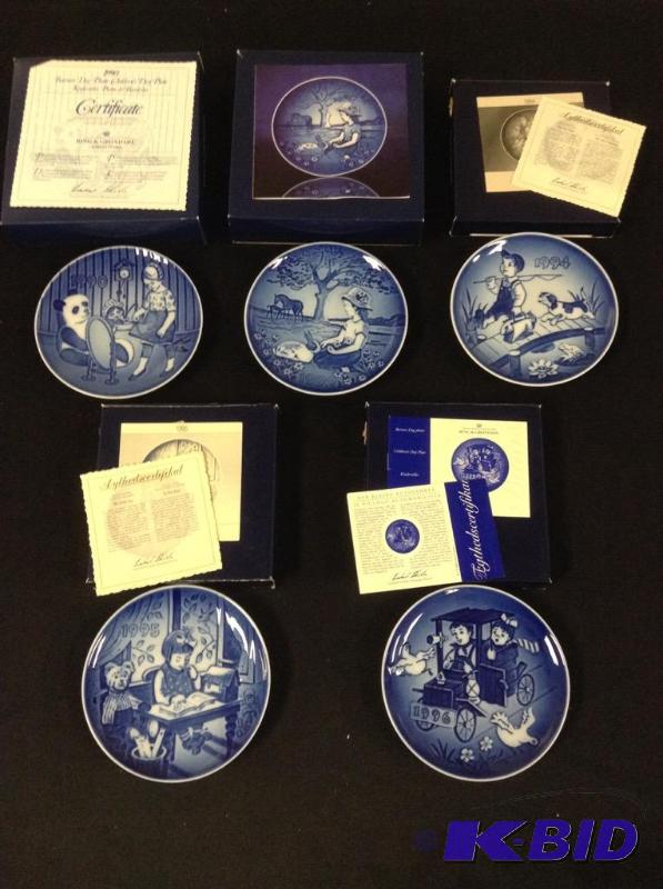 lot 65 image: 5 Bing & Grondahl Childerns Day Collector Plates