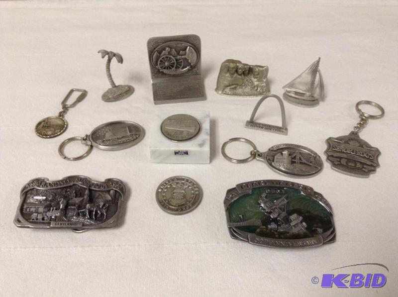 lot 68 image: Pewter Souvenirs