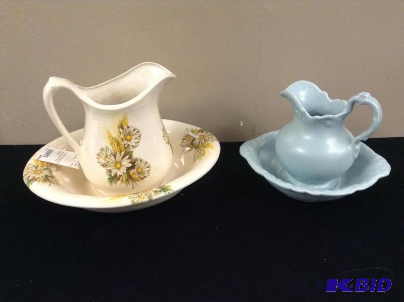 lot 77 image: 2 Pitcher & Bowl Sets