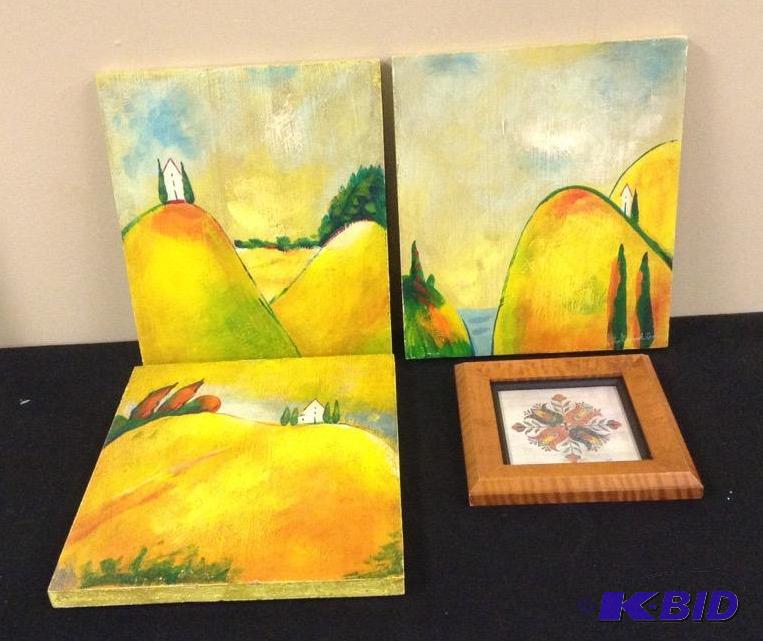 lot 82 image: Bright Colored Paintings