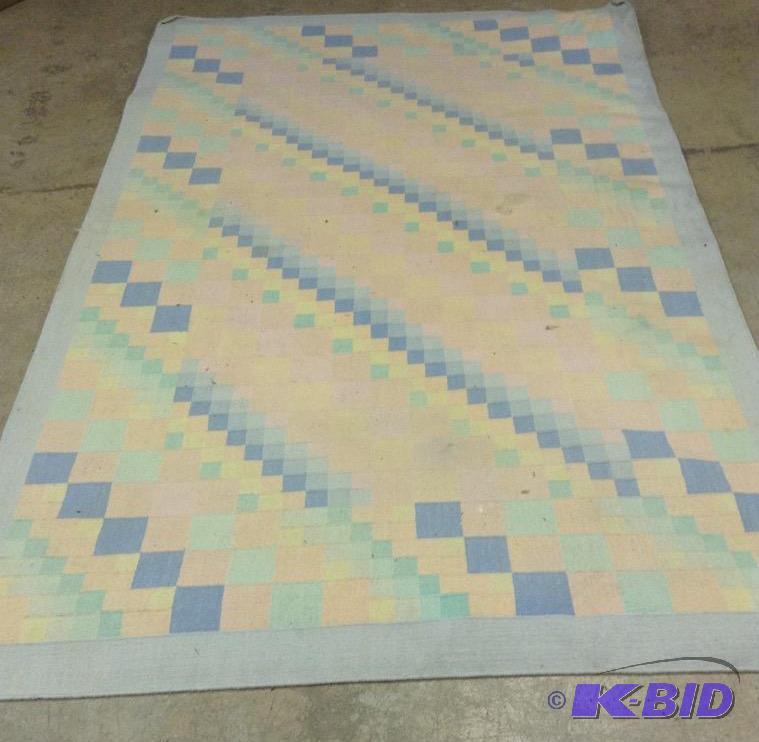 lot 95 image: Spring Colored Square Motif Rug
