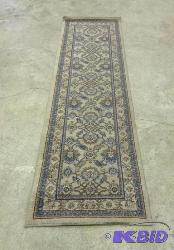 lot 99 image: Tans & Blues Oriental Type Rug