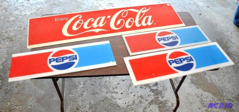 lot 25 image: 1 older vintage Coca-Cola Metal sign aprox 36...