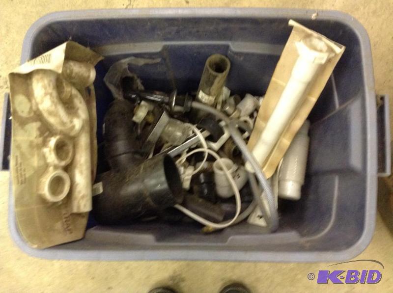 lot 13 image: Bin of Plumbing Stuff