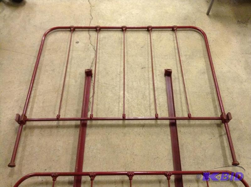 lot 53 image: Iron Bed Frame - Head and Foot with Rails