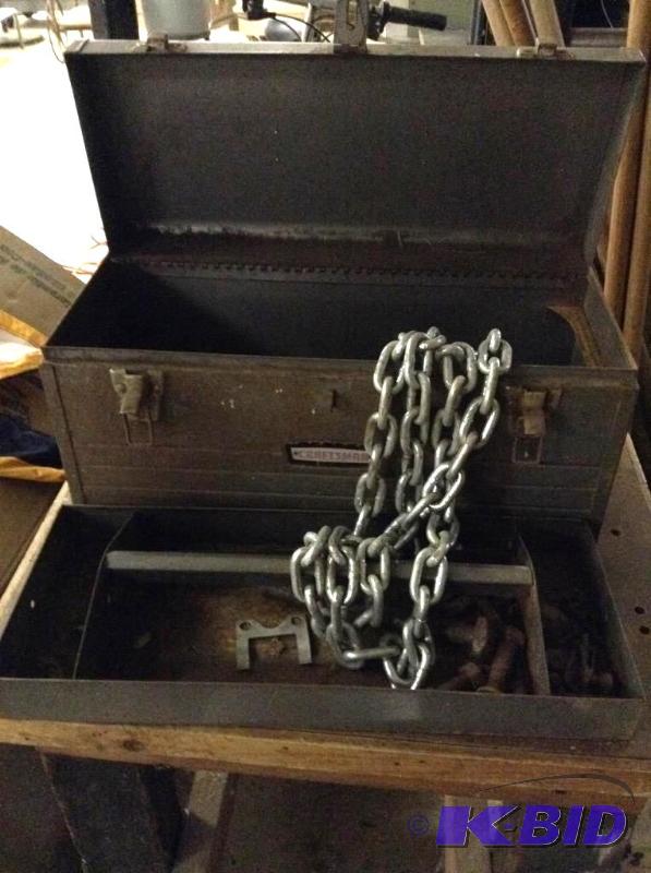 lot 57 image: Three Gallon Bucket Full of Heavy Gauge Chains