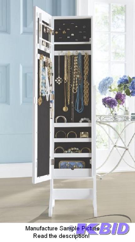 White Jewelry Armoire -&nbspKeep your jewelr...