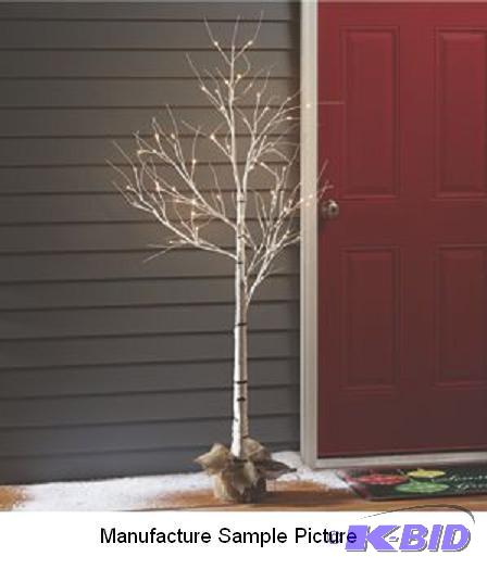 White Lit Birch Tree -&nbspBendable smaller ...