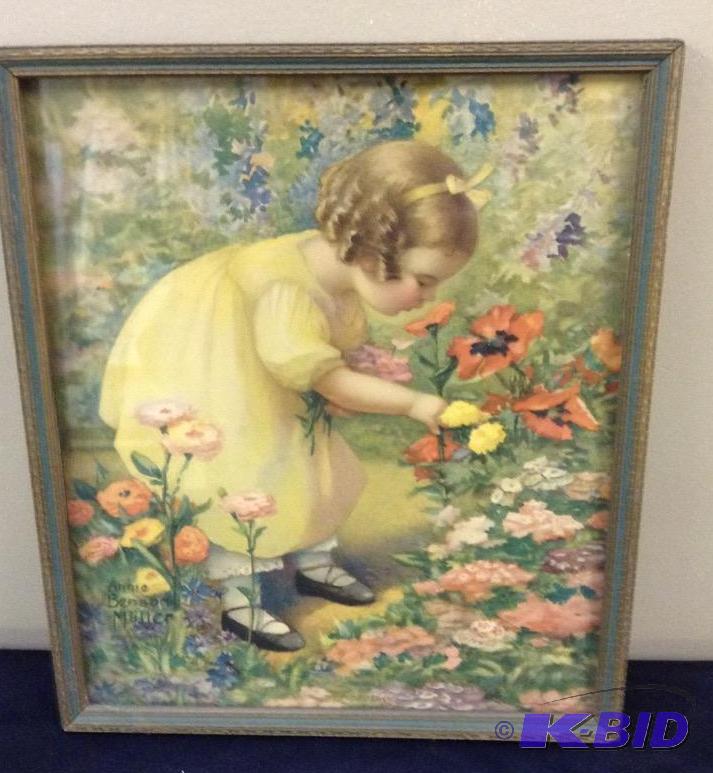 lot 111 image: Poppy Love Framed Litho by Annie Benson Muller