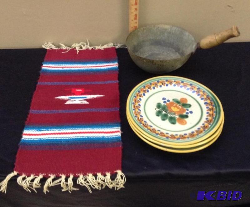 lot 118 image: Woven Souvenir Blanket and more