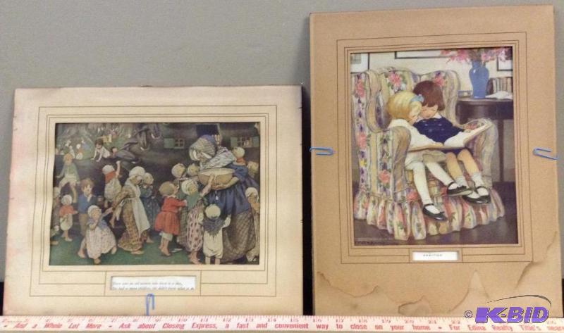 lot 123 image: Colorful Vintage Lithos