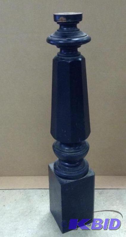 lot 136 image: Black Wood Banister Post
