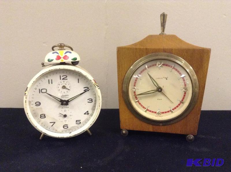 lot 7 image: 2 Vintage West German Alarm Clocks - Linden & Landau