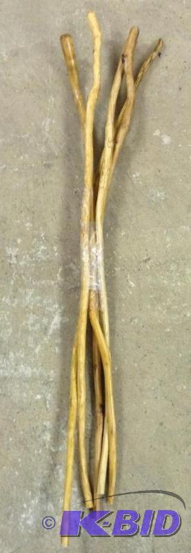 lot 84 image: Five Wooden Walking Sticks 2