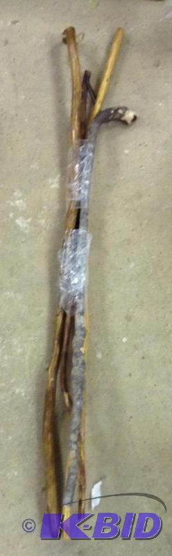 lot 85 image: Four Wooden Walking Stick Bunch