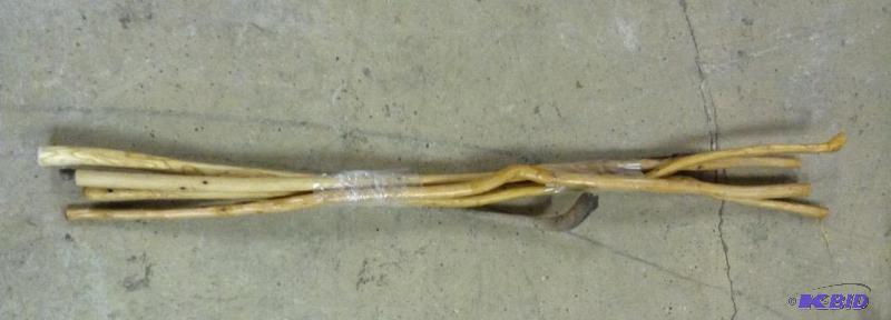 lot 86 image: Four Wooden Walking Stick Bunch 2