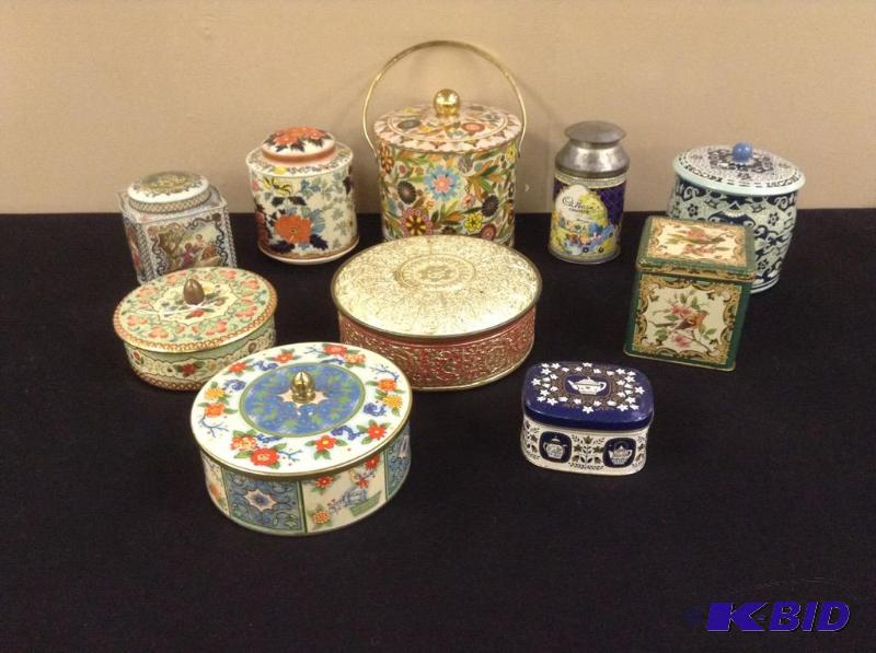 lot 89 image: Collection Vintage Tins