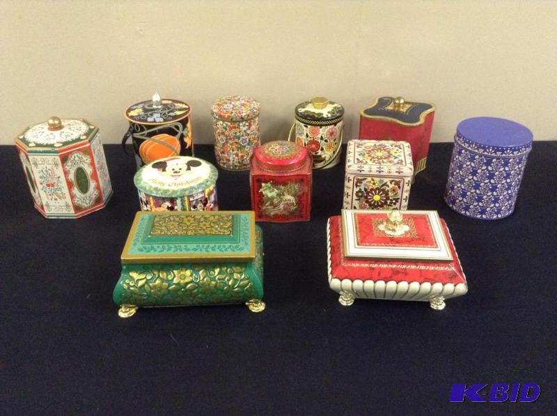 lot 91 image: Assortment Vintage Tins - Mickey Mouse