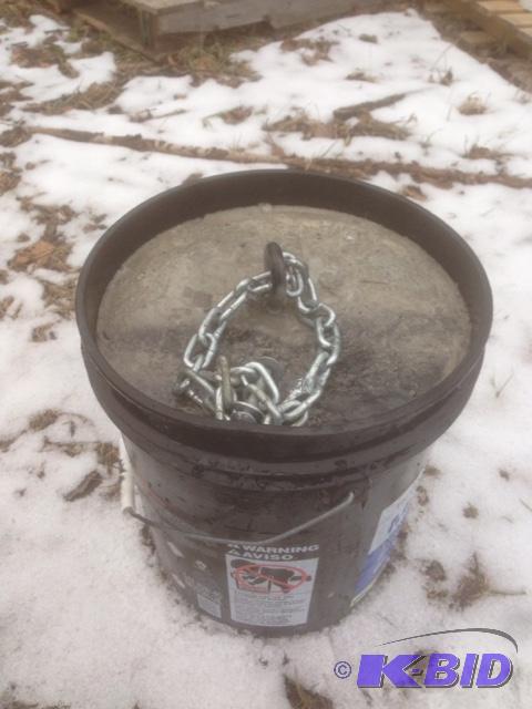 Buckets With Concrete