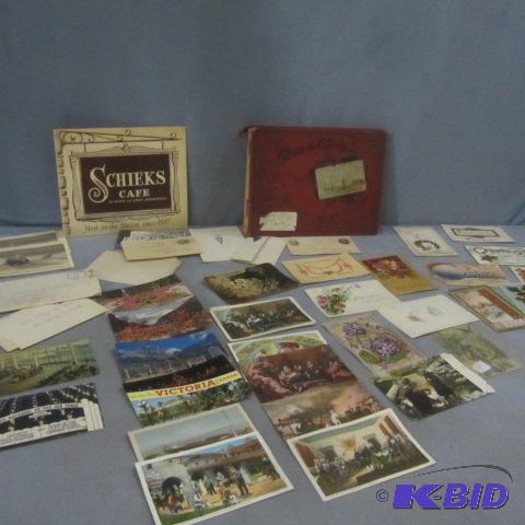 Vintage Postcards, Trade Card Album