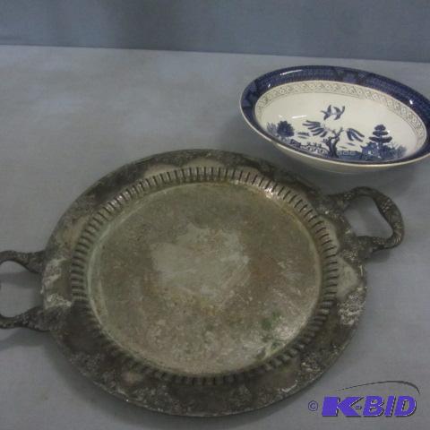 Silver on Copper Tray, Dish