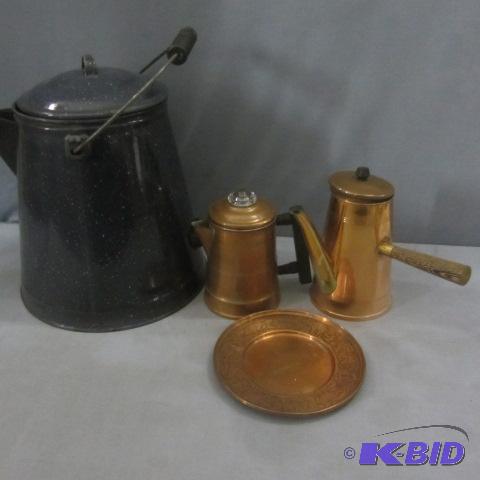 Blue Enamel, Copper Coffee