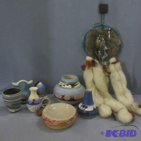 Nemadji, Navajo Pottery, Dream Catcher