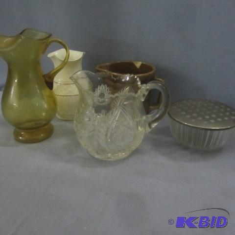 Pitchers, Crystal, Pottery, Beleek