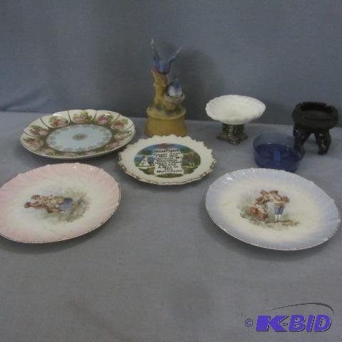 Colonial Plates, Music Box, Soap Dishes