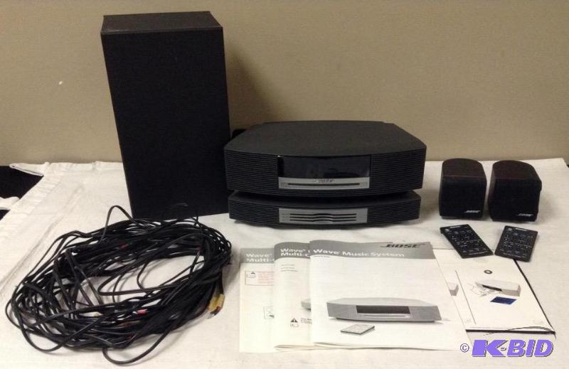 lot 1 image: Bose Wave Music System, CD Changer & Speakers
