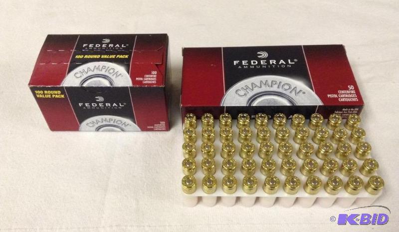 lot 21 image: Federal 9MM Luger 115 Grain Ammo