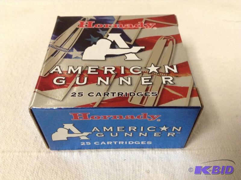 lot 25 image: Hornady American Gunner 9MM Luger 115 Grain Ammo