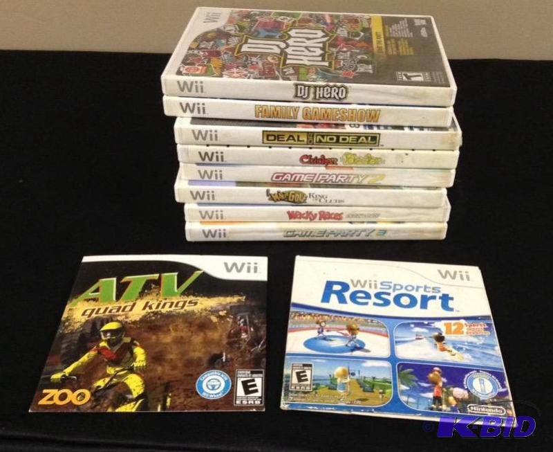 lot 38 image: Wii Game Selection