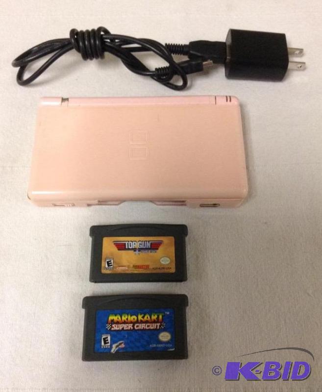 lot 41 image: Pink Nintendo DS & Games